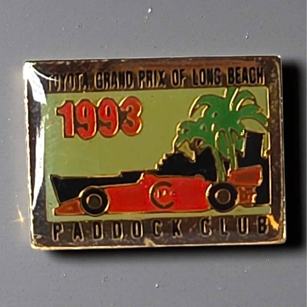 Vintage 1993 Toyota Grand Prix Long Beach Paddock Club Enamel Pin Tie Tac